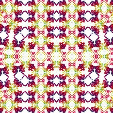 Kusursuz kaleydoskop deseni. Soyut etnik köken. Kusursuz bir doku. Yaratıcı bir geçmiş. Çizimler