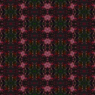 Kusursuz kaleydoskop deseni. Soyut etnik köken. Kusursuz bir doku. Yaratıcı bir geçmiş. Çizimler