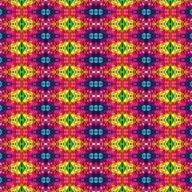 Kusursuz kaleydoskop deseni. Soyut etnik köken. Kusursuz bir doku. Yaratıcı bir geçmiş. Çizimler