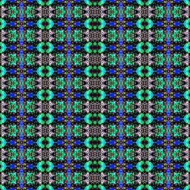 Kusursuz kaleydoskop deseni. Soyut etnik köken. Kusursuz bir doku. Yaratıcı bir geçmiş. Çizimler