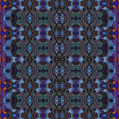 Kusursuz kaleydoskop deseni. Soyut etnik köken. Kusursuz bir doku. Yaratıcı bir geçmiş. Çizimler
