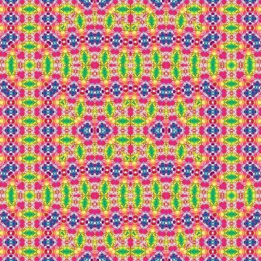 Kusursuz kaleydoskop deseni. Soyut etnik köken. Kusursuz bir doku. Yaratıcı bir geçmiş. Çizimler