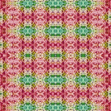 Kusursuz kaleydoskop deseni. Soyut etnik köken. Kusursuz bir doku. Yaratıcı bir geçmiş. Çizimler