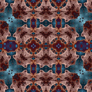 Kusursuz kaleydoskop deseni. Soyut etnik köken. Kusursuz bir doku. Yaratıcı bir geçmiş. Çizimler