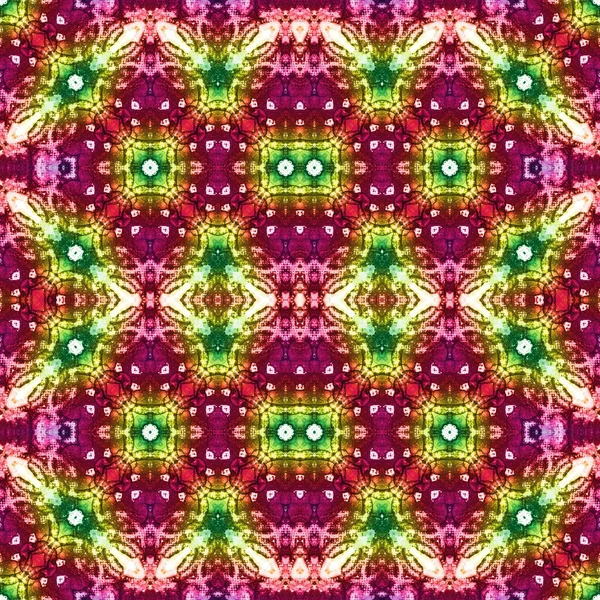 Kusursuz kaleydoskop deseni. Soyut etnik köken. Kusursuz bir doku. Yaratıcı bir geçmiş. Çizimler
