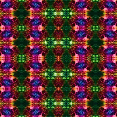 Kusursuz kaleydoskop deseni. Soyut etnik köken. Kusursuz bir doku. Yaratıcı bir geçmiş. Çizimler