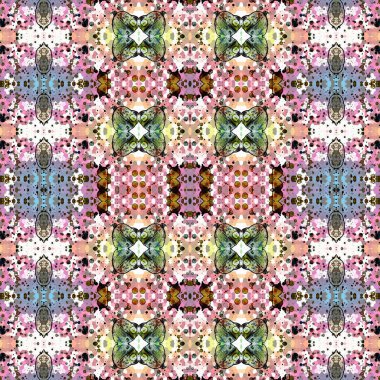 Kusursuz sanat modeli. Soyut arkaplan. Yaratıcı doku. Etnik desen