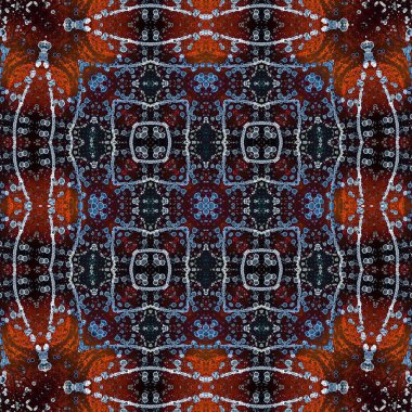 Kusursuz sanat modeli. Soyut arkaplan. Yaratıcı doku. Etnik desen