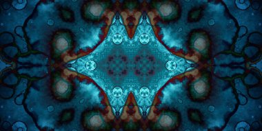 Kusursuz soyut desenli afiş. Yaratıcı arka plan. Geniş simetrik doku. Moda arkaplanı