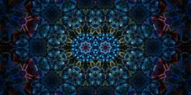 Kusursuz soyut desenli afiş. Yaratıcı arka plan. Geniş simetrik doku. Moda arkaplanı