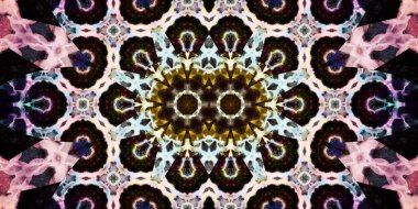 Kusursuz soyut desenli afiş. Yaratıcı arka plan. Geniş simetrik doku. Moda arkaplanı