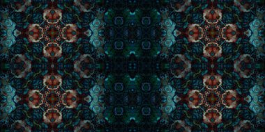 Kusursuz soyut desenli afiş. Yaratıcı arka plan. Geniş simetrik doku. Moda arkaplanı
