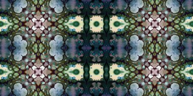 Kusursuz soyut desenli afiş. Yaratıcı arka plan. Geniş simetrik doku. Moda arkaplanı