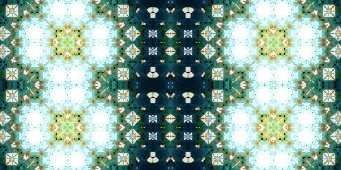 Kusursuz soyut desenli afiş. Yaratıcı arka plan. Geniş simetrik doku. Moda arkaplanı