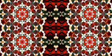 Kusursuz soyut desenli afiş. Yaratıcı arka plan. Geniş simetrik doku. Moda arkaplanı