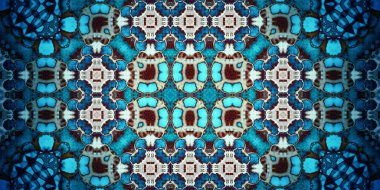 Kusursuz soyut desenli afiş. Yaratıcı arka plan. Geniş simetrik doku. Moda arkaplanı