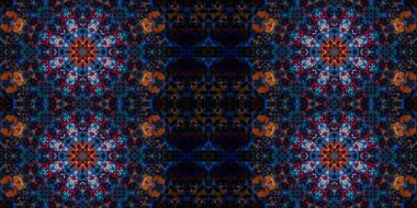 Kusursuz soyut desenli afiş. Yaratıcı arka plan. Geniş simetrik doku. Moda arkaplanı