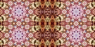 Kusursuz soyut desenli afiş. Yaratıcı arka plan. Geniş simetrik doku. Moda arkaplanı