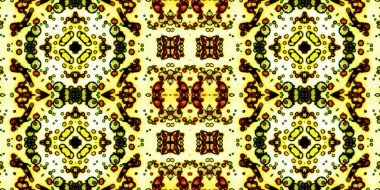 Kusursuz soyut desenli afiş. Yaratıcı arka plan. Geniş simetrik doku. Moda arkaplanı