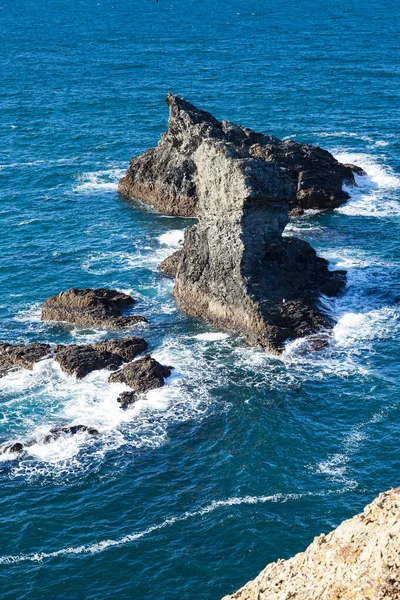 Die Felsen Und Klippen Meer Der Berühmten Insel Belle Ile — Stockfoto