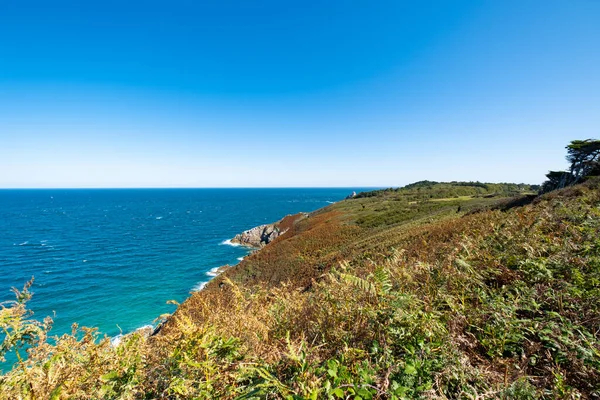 Spaziergang Auf Dem Gr34 Der Bretagne Mit Der Weit Entfernten — Stockfoto