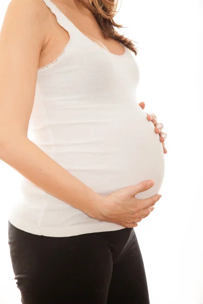 Belly of a pregnant woman — Stock Photo, Image