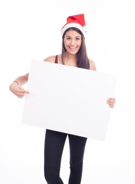 kadın boş levha ile