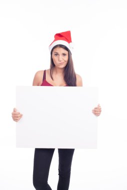 kadın boş levha ile