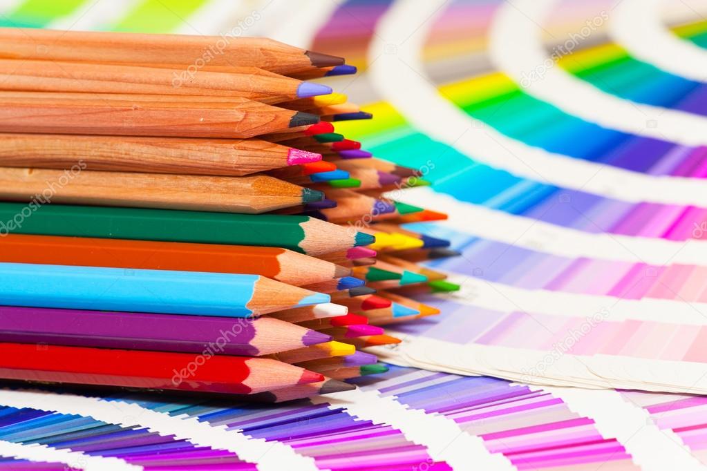color chart and pencils