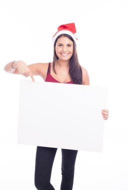 kadın boş levha ile