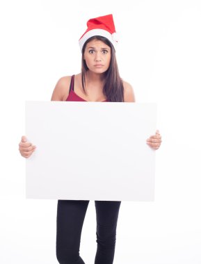 kadın boş levha ile