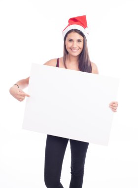 kadın boş levha ile