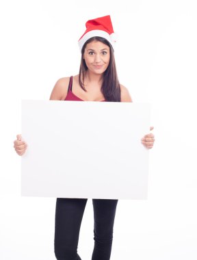 kadın boş levha ile