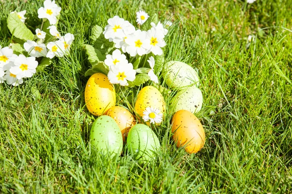 Gekleurde paaseieren — Stockfoto