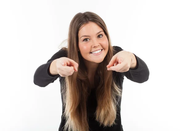 Mooie jonge vrouw — Stockfoto