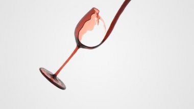 soyut kadeh şarap. animasyon hd tam