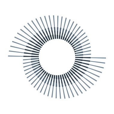 Dönen çizgilerle daire çiz. Yin ve yang işaretli çizgiler soyut arkaplan.