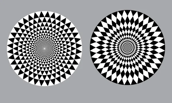 Σύνολο Τριγώνων Μορφή Κύκλου Φόντο Λογότυπο Εικονίδιο — Διανυσματικό Αρχείο
