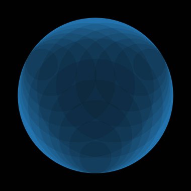 mavi eşmerkezli daireler simge ya da geometrik arkaplan olarak