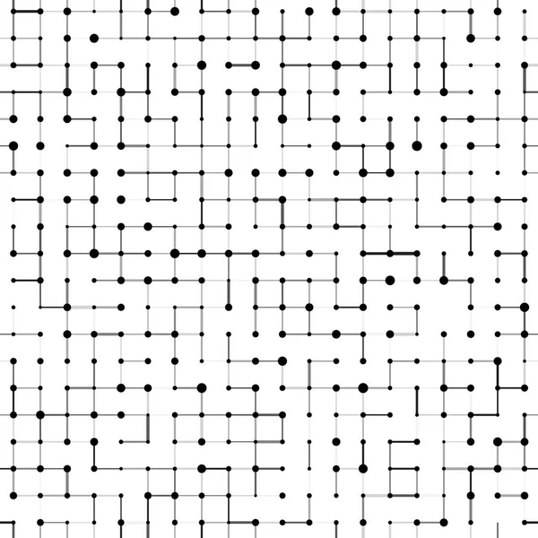 Kesişimlerinde çizgiler ve noktalar olan kusursuz soyut arkaplan