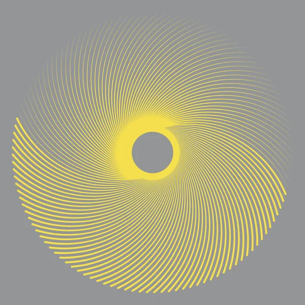 Gri arkaplanda dövmeli altın rengi var. Çizgiler logo veya simge olarak daireler çizer.