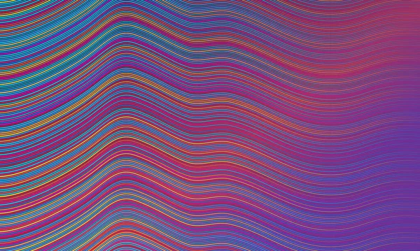 Fundo Abstrato Colorido Com Linhas Ondas Listrado Capa — Vetor de Stock