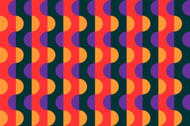 Eski tarz renkli dalgalı mozaik arkaplan