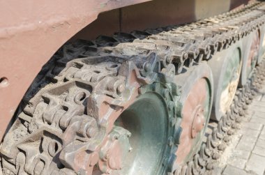Tank tırtıl yakın çekim