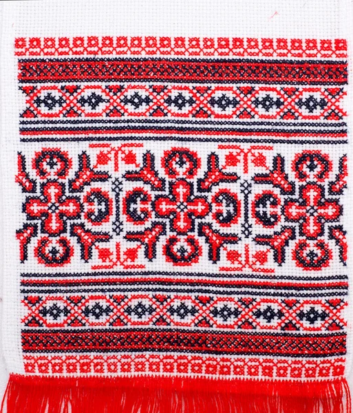 Haftowane dobre przez cross-stitch wzór — Zdjęcie stockowe