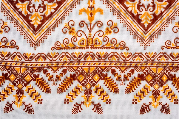 Embroidered good by cross-stitch pattern — Stock Photo, Image