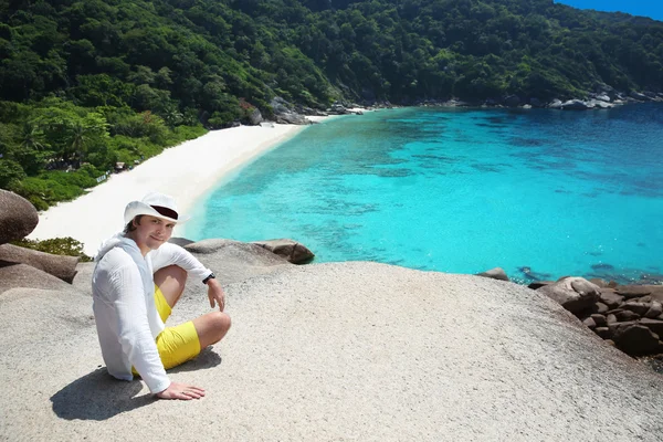 Vacaciones de verano. Playa tropical, Islas Similan, Andaman Se — Foto de Stock