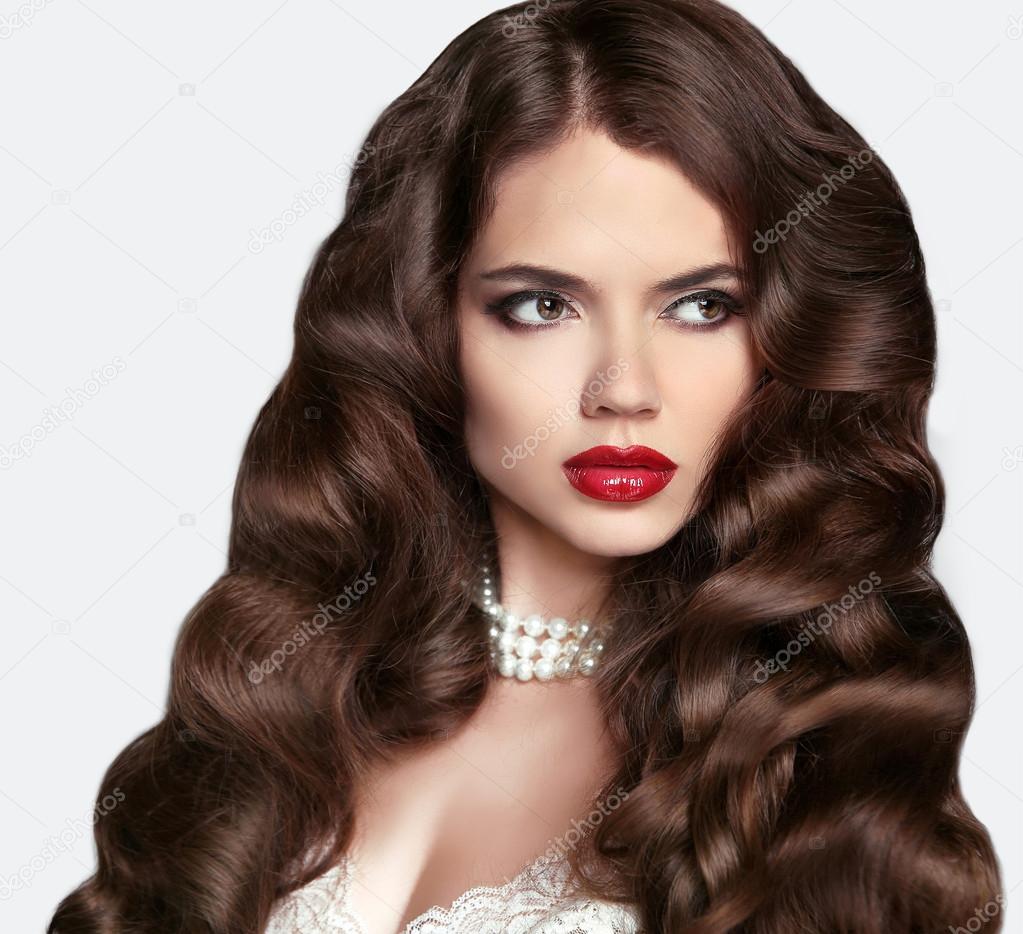 Coiffure De Mariée Cheveux Sains Maquillage Belle Fille