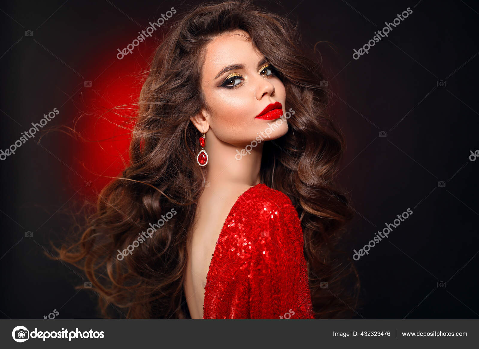 makeup for red dress