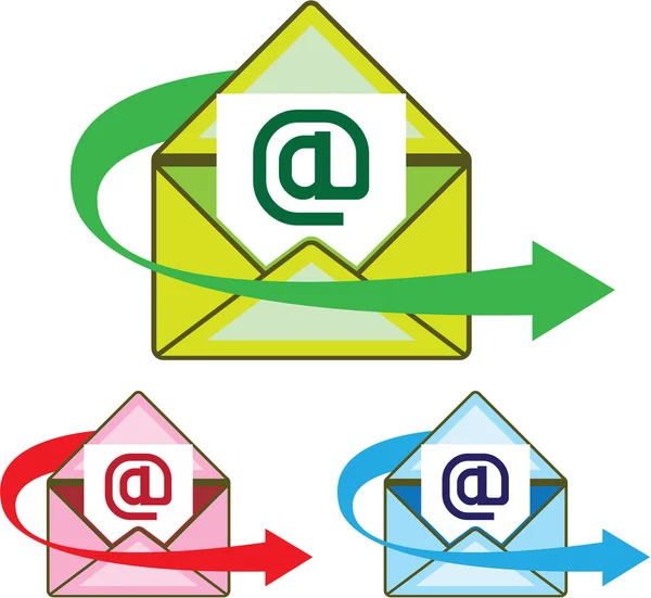 Email Ícone mail enviado vetor — Vetor de Stock